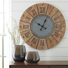 Load image into Gallery viewer, Payson - Wall Clock - Antique Gray / Natural