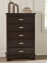 Load image into Gallery viewer, Covetown - Five Drawer Chest - Dark Brown