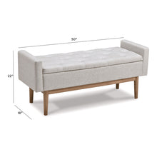 Load image into Gallery viewer, Briarson - Storage Bench - Beige / Brown