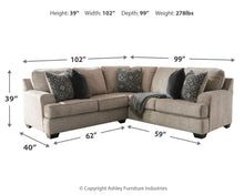 Load image into Gallery viewer, Bovarian - 2 Piece Sectional