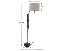 Load image into Gallery viewer, Anemoon - Metal Floor Lamp - Black