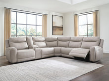 Load image into Gallery viewer, Gravier - 6-Piece Power Reclining Sectional With Storage Console - Gray