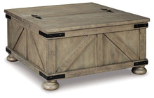 Load image into Gallery viewer, Aldwin - Cocktail Table With Storage - Square - Gray