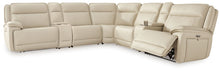 Load image into Gallery viewer, Double Deal - 7-Piece Power Reclining Sectional With 2 Consoles - Almond