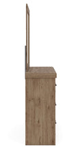 Load image into Gallery viewer, Oliandon - 3 Pc. - Queen Panel Storage Bed, Dresser And Mirror - Light Brown