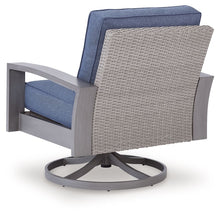 Load image into Gallery viewer, Half Moon Beach - Swivel Lounge With Cushion - Blue / Gray