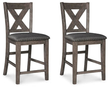 Load image into Gallery viewer, Caitbrook - Upholstered Barstool (Set of 2) - Gray