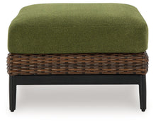 Load image into Gallery viewer, Horizon Hall - Ottoman With Cushion - Brown / Green
