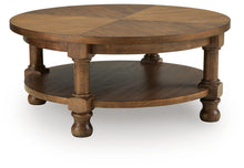 Load image into Gallery viewer, Chadworth - Round Cocktail Table - Medium Brown