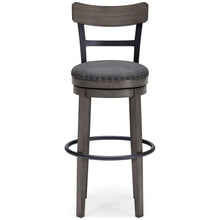 Load image into Gallery viewer, Caitbrook - Tall UPH Swivel Barstool - Gray