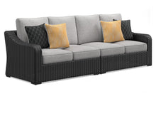 Load image into Gallery viewer, Beachcroft - 5-Piece Outdoor Sectional - Black / Light Gray