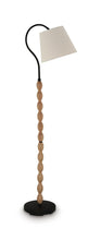 Load image into Gallery viewer, Corinwell - Wood Floor Lamp - Brown / Black