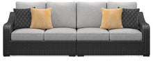 Load image into Gallery viewer, Beachcroft - 5-Piece Outdoor Sectional - Black / Light Gray