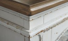 Load image into Gallery viewer, Realyn - XL TV Stand w/Fireplace Option - Chipped White