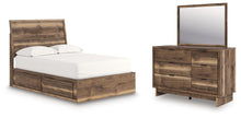 Load image into Gallery viewer, Chirason - 3 Pc. - Full Panel Storage Bed, Dresser And Mirror - Brown