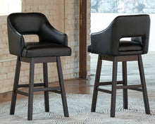 Load image into Gallery viewer, Tallenger - Upholstered Swivel Barstool (Set of 2)
