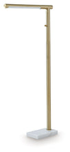 Load image into Gallery viewer, Santiford - Metal Floor Lamp - Gold Finish / White