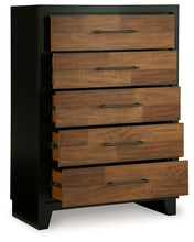 Load image into Gallery viewer, Kraeburn - Five Drawer Chest - Brown / Black