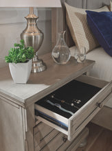 Load image into Gallery viewer, Lettner - Two Drawer Night Stand - Light Gray
