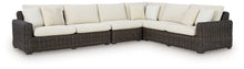 Load image into Gallery viewer, Kimora - 4-Piece Outdoor Sectional - Beige / Dark Brown