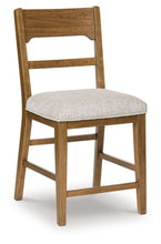 Load image into Gallery viewer, Cabalynn - Upholstered Barstool (Set of 2) - Oatmeal / Light Brown