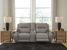 Load image into Gallery viewer, Real Moments - Power Reclining Loveseat With Audio Seating - Ash