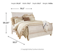 Load image into Gallery viewer, Willowton - Sleigh Bed