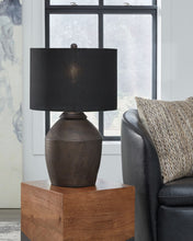 Load image into Gallery viewer, Naareman - Terracotta Table Lamp - Metallic Black