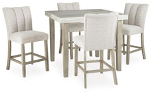 Load image into Gallery viewer, Larawyn - 5 Pc. - Counter Height Dining Table And 4 Barstools - Bisque
