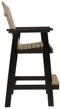 Load image into Gallery viewer, Fairen Trail - Tall Barstool (Set of 2) - Black / Driftwood