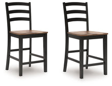 Load image into Gallery viewer, Wildenauer - Barstool (Set of 2) - Brown / Black