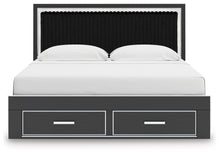 Load image into Gallery viewer, Zuraleus - Upholstered Panel Platform Storage Bed
