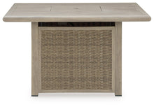 Load image into Gallery viewer, Cliff Trails - Square Fire Pit Table - Beige