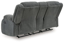 Load image into Gallery viewer, Observation - Double Reclining Power Loveseat With Console - Steel
