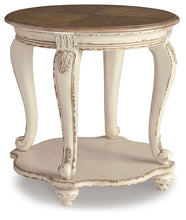 Load image into Gallery viewer, Realyn - Round End Table - White / Brown