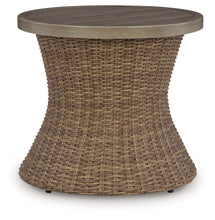 Load image into Gallery viewer, Laguna Heights - Round End Table With Umbrella Option - Beige
