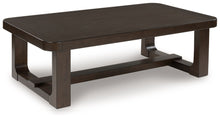 Load image into Gallery viewer, Breckington - Rectangular Cocktail Table - Dark Brown