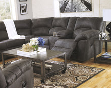 Load image into Gallery viewer, Tambo - 3 Pc. - Right Arm Facing Loveseat with Console 2 Pc Sectional, Rocker Recliner - Pewter