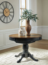 Load image into Gallery viewer, Clorazi - Oval Dining Room Butterfly Extension Table - Black / Brown