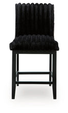 Load image into Gallery viewer, Mervannie - Upholstered Barstool (Set of 2) - Black