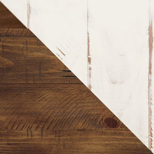 Load image into Gallery viewer, Wystfield - Rectangular End Table - 2 Doors - White / Brown