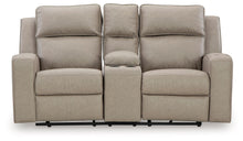 Load image into Gallery viewer, Lavenhorne - Dbl Rec Loveseat W/Console - Pebble