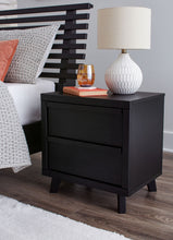 Load image into Gallery viewer, Danziar - Two Drawer Night Stand - Black