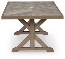 Load image into Gallery viewer, Laguna Heights - Rectangular Dining Table With Umbrella Option - Beige