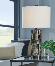Load image into Gallery viewer, Ellford - Poly Table Lamp - Black / Brown / Cream