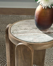 Load image into Gallery viewer, Gavrilley - Accent Table - Gray / White / Brown