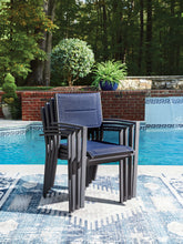Load image into Gallery viewer, Rocky Creek - Sling Arm Chair (Set of 4) - Blue / Gray