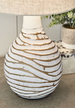 Load image into Gallery viewer, Aleela - Metal Table Lamp - White / Gold Finish