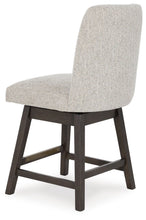 Load image into Gallery viewer, Burkhaus - Upholstered Swivel Barstool (Set of 2) - Beige / Dark Brown