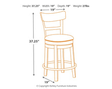 Load image into Gallery viewer, Pinnadel - Swivel Barstool
